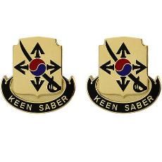 145th Cavalry Regiment Unit Crest (Keen Saber)